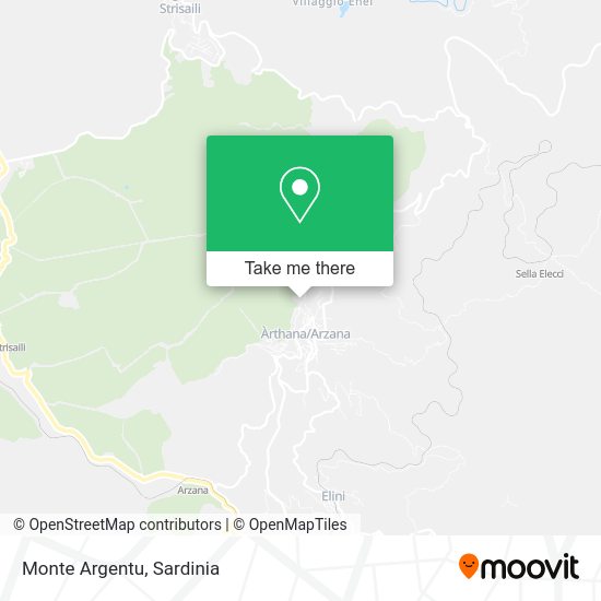 Monte Argentu map