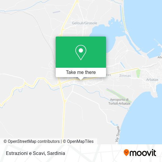 Estrazioni e Scavi map