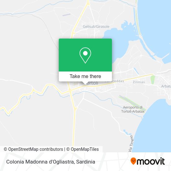 Colonia Madonna d'Ogliastra map