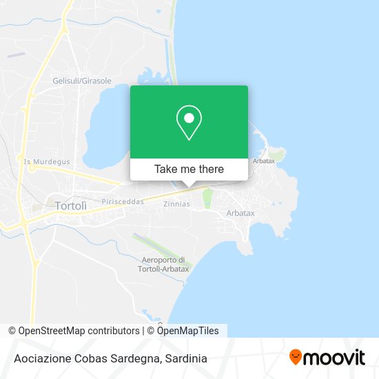 Aociazione Cobas Sardegna map