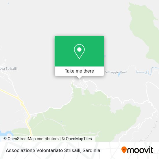 Associazione Volontariato Strisaili map