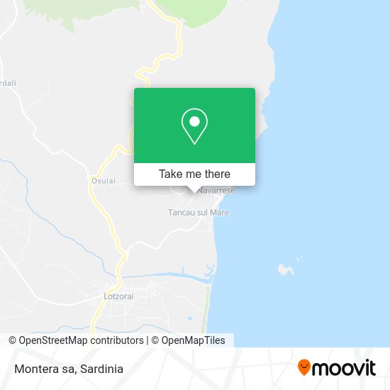 Montera sa map
