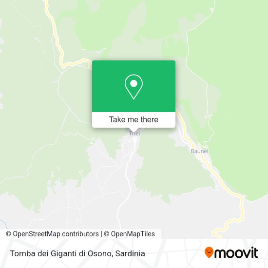 Tomba dei Giganti di Osono map