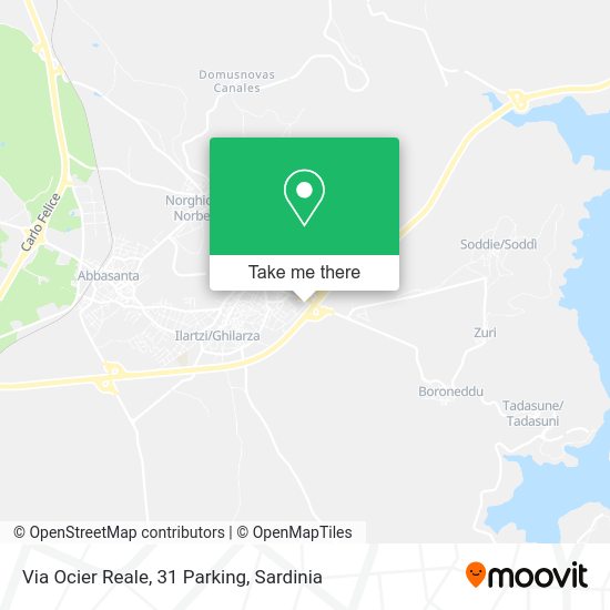 Via Ocier Reale, 31 Parking map