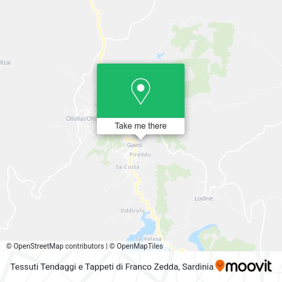 Tessuti Tendaggi e Tappeti di Franco Zedda map