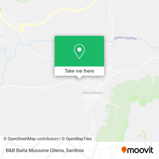 B&B Baita Mussone Oliena map