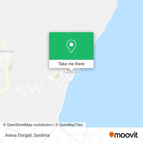 Arena Dorgali map