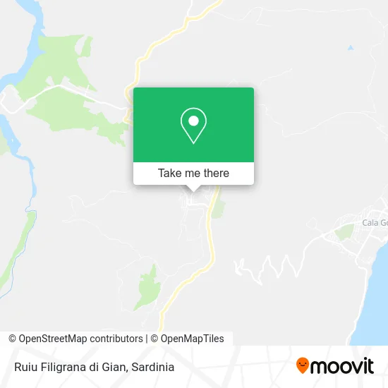 Ruiu Filigrana di Gian map