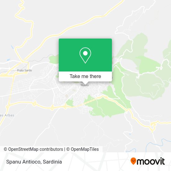 Spanu Antioco map