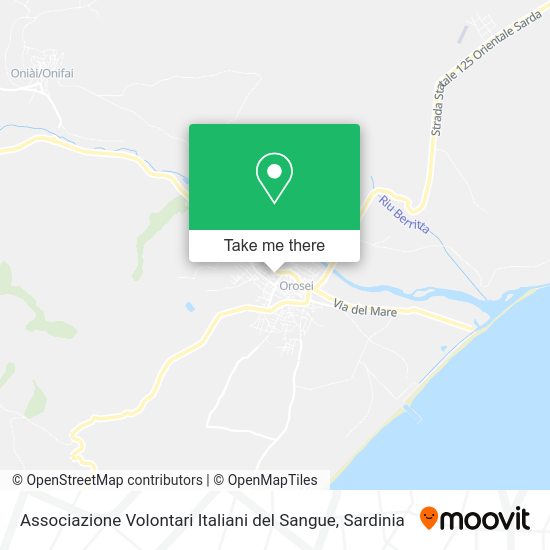 Associazione Volontari Italiani del Sangue map
