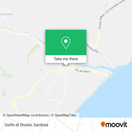 Golfo di Orosei map