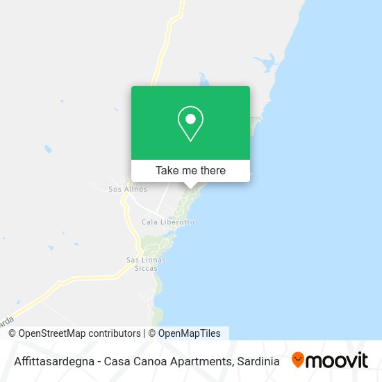 Affittasardegna - Casa Canoa Apartments map