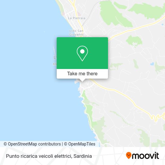 Punto ricarica veicoli elettrici map