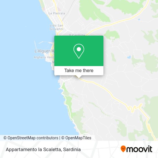 Appartamento la Scaletta map