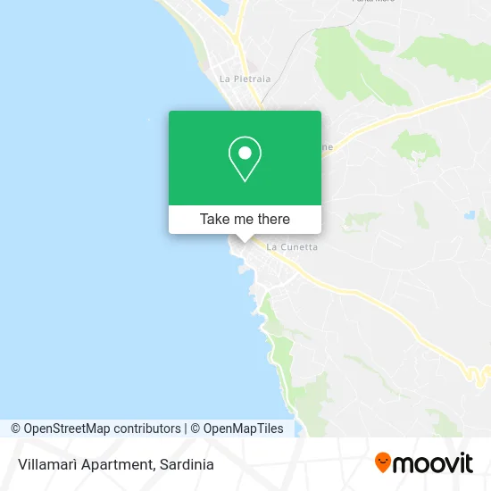 Villamarì Apartment map