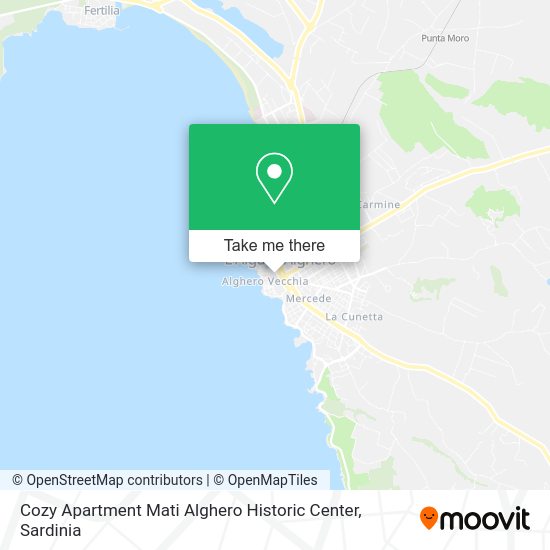Cozy Apartment Mati Alghero Historic Center map