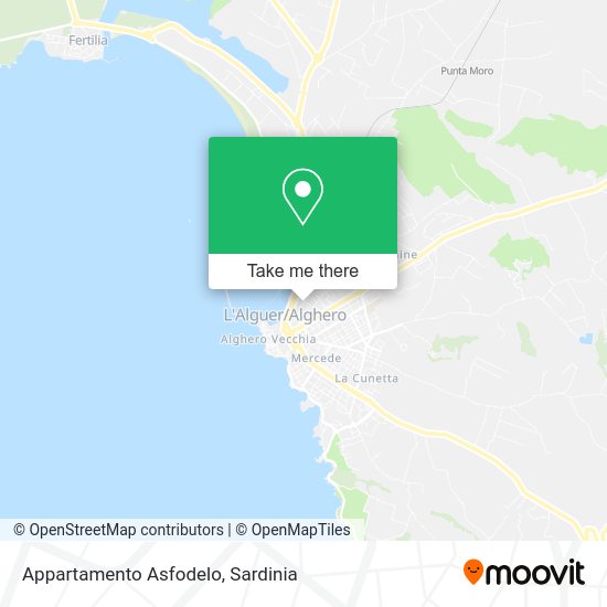 Appartamento Asfodelo map