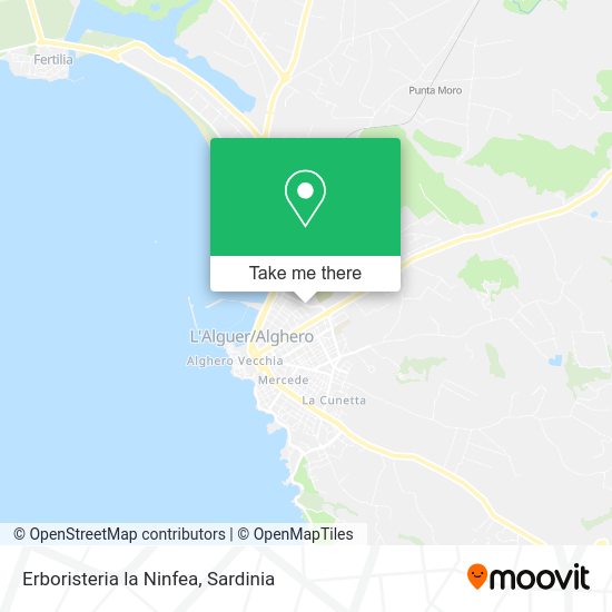 Erboristeria la Ninfea map