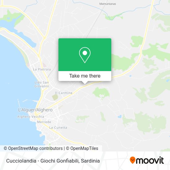 Cucciolandia - Giochi Gonfiabili map