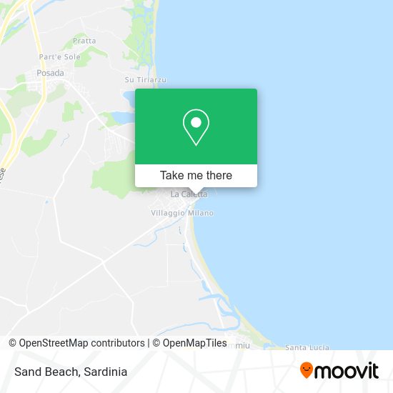 Sand Beach map