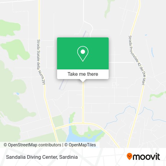 Sandalia Diving Center map