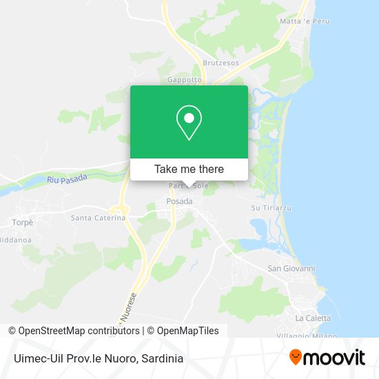 Uimec-Uil Prov.le Nuoro map