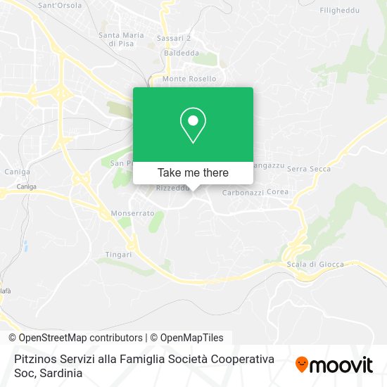 Pitzinos Servizi alla Famiglia Società Cooperativa Soc map