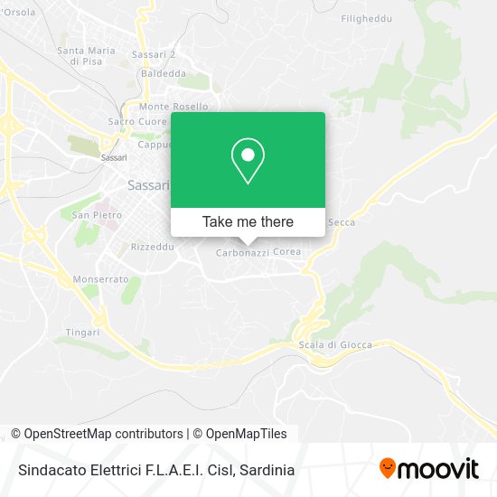 Sindacato Elettrici F.L.A.E.I. Cisl map