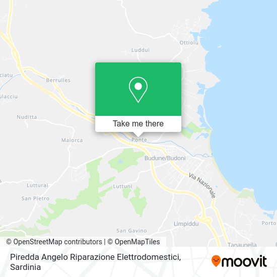 Piredda Angelo Riparazione Elettrodomestici map
