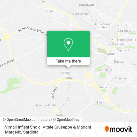 Vimall Infissi Snc di Vitale Giuseppe & Mariani Marcello map