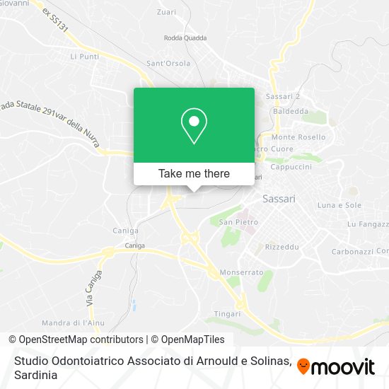Studio Odontoiatrico Associato di Arnould e Solinas map