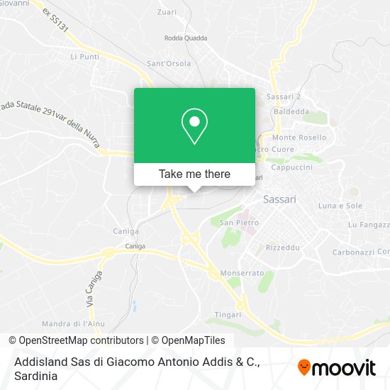 Addisland Sas di Giacomo Antonio Addis & C. map