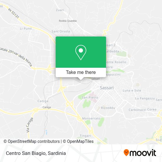 Centro San Biagio map