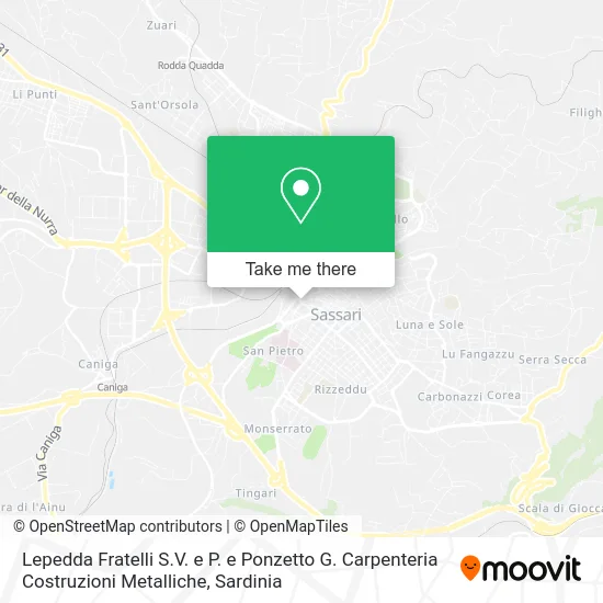Lepedda Fratelli S.V. e P. e Ponzetto G. Carpenteria Costruzioni Metalliche map