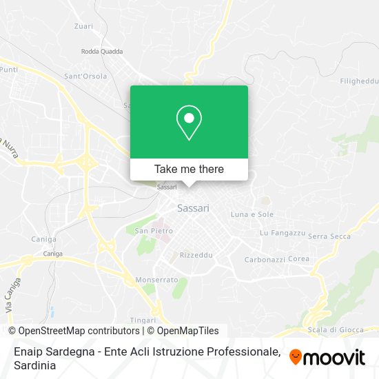 Enaip Sardegna - Ente Acli Istruzione Professionale map