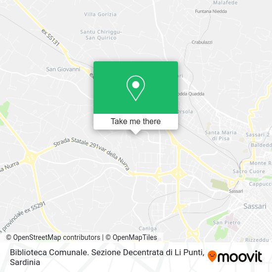 Biblioteca Comunale. Sezione Decentrata di Li Punti map