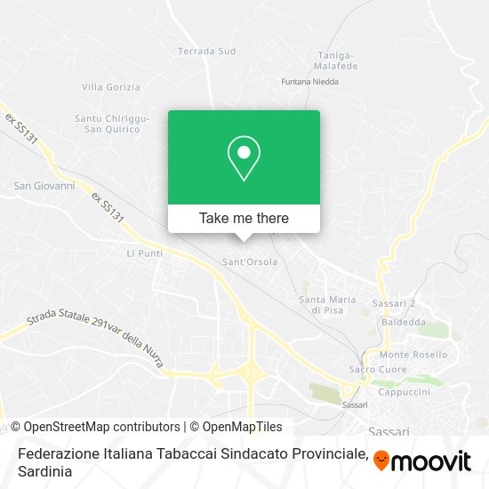 Federazione Italiana Tabaccai Sindacato Provinciale map