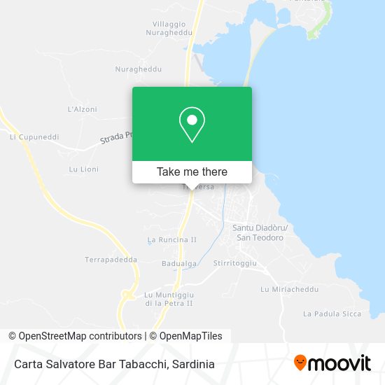 Carta Salvatore Bar Tabacchi map