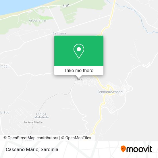 Cassano Mario map