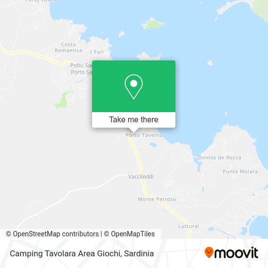 Camping Tavolara Area Giochi map