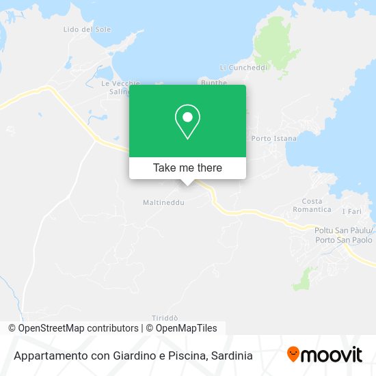 Appartamento con Giardino e Piscina map