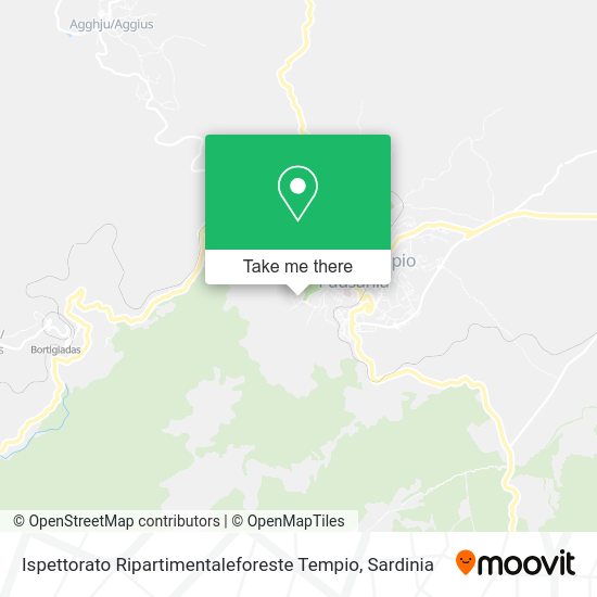 Ispettorato Ripartimentaleforeste Tempio map