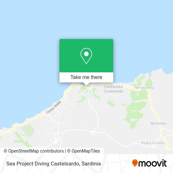 Sea Project Diving Castelsardo map