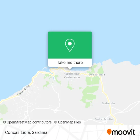 Concas Lidia map