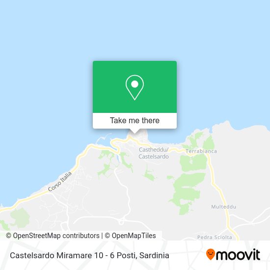 Castelsardo Miramare 10 - 6 Posti map