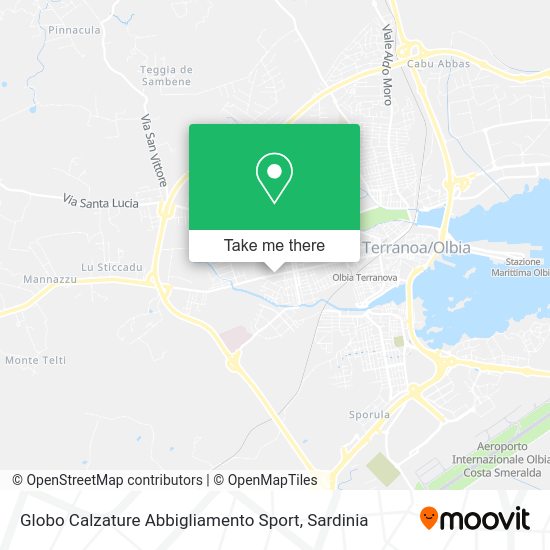 Globo Calzature Abbigliamento Sport map
