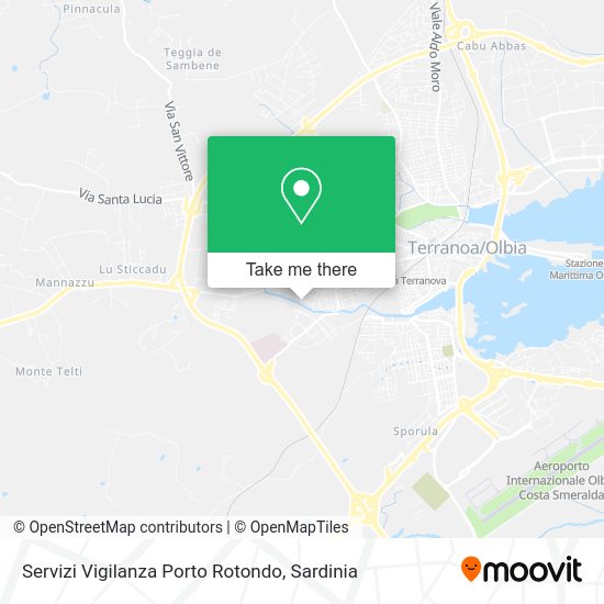 Servizi Vigilanza Porto Rotondo map