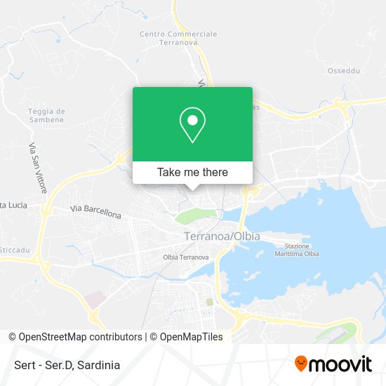 Sert - Ser.D map