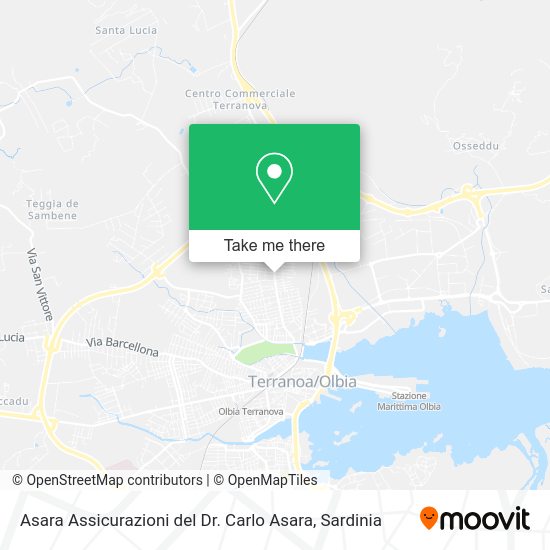 Asara Assicurazioni del Dr. Carlo Asara map