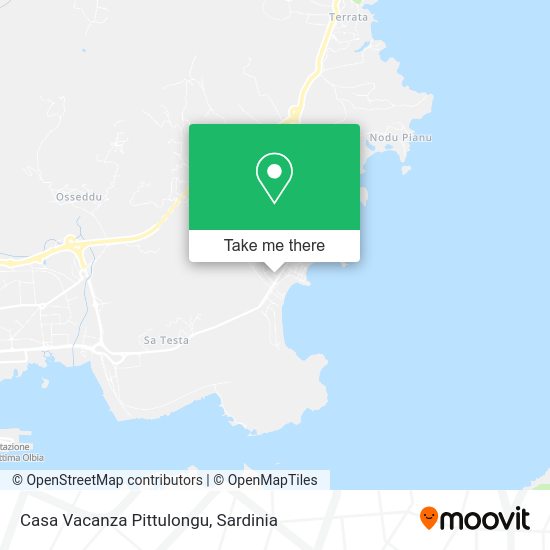 Casa Vacanza Pittulongu map